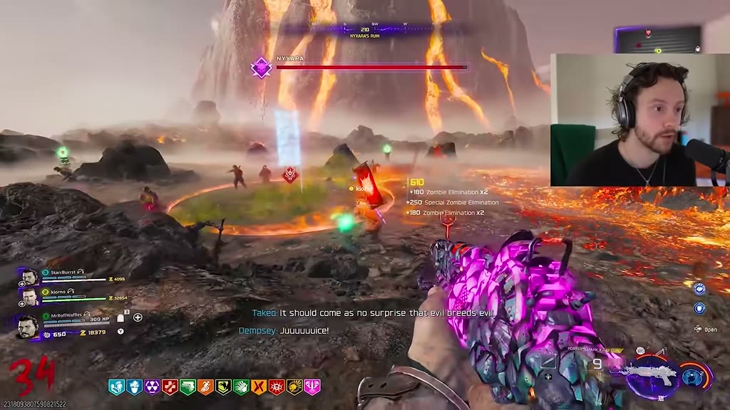 Standing in the green capture zone with the planted flag