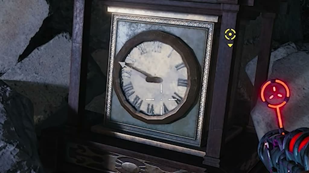 Clock hand pointing at a number