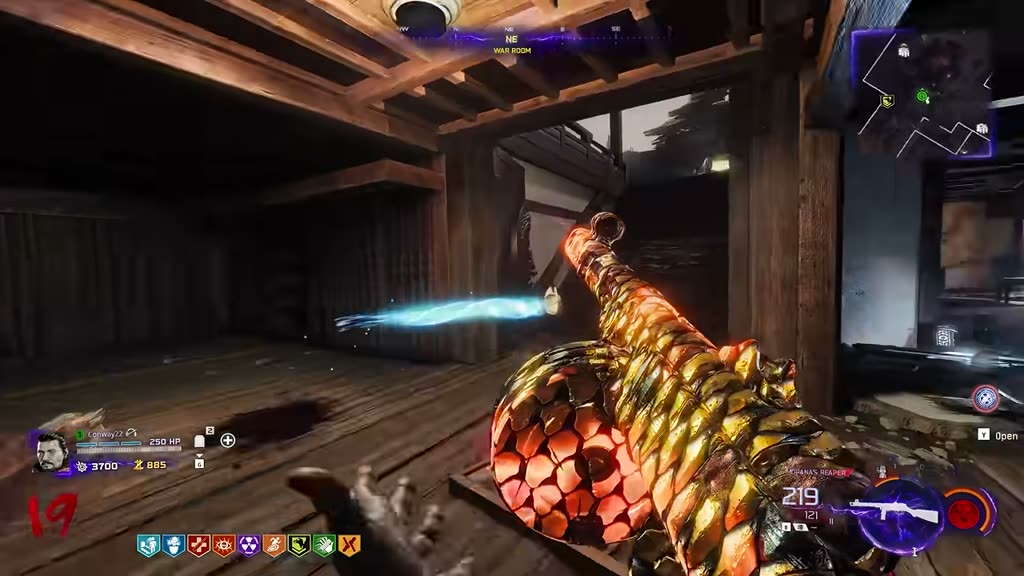 Third mask location above a wooden bar near Elemental Pop