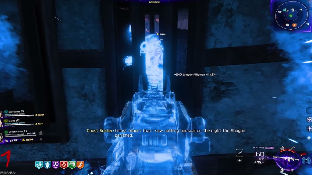 Ghost soldier saying he saw nothing unusual