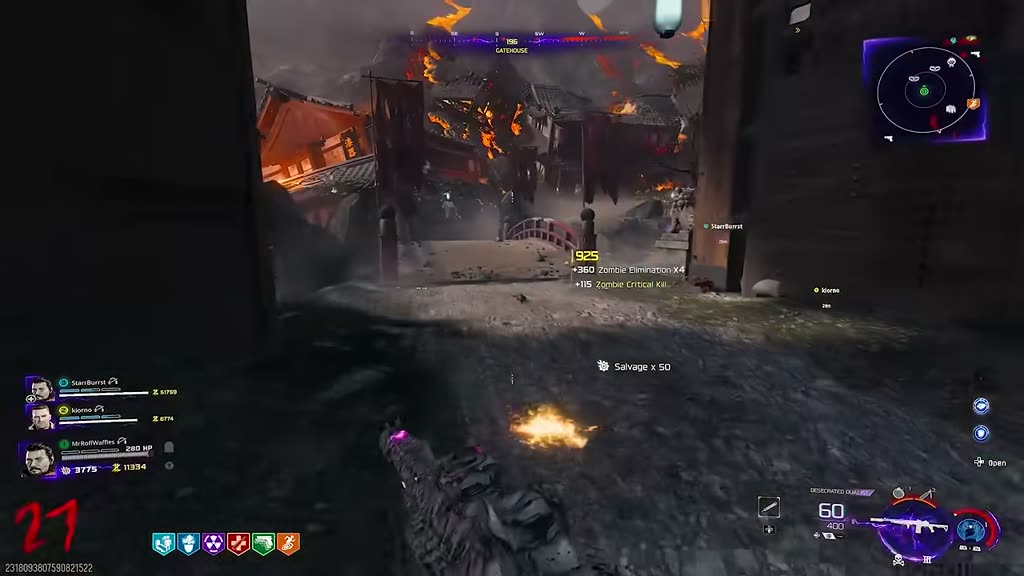 Trap near the spawn area